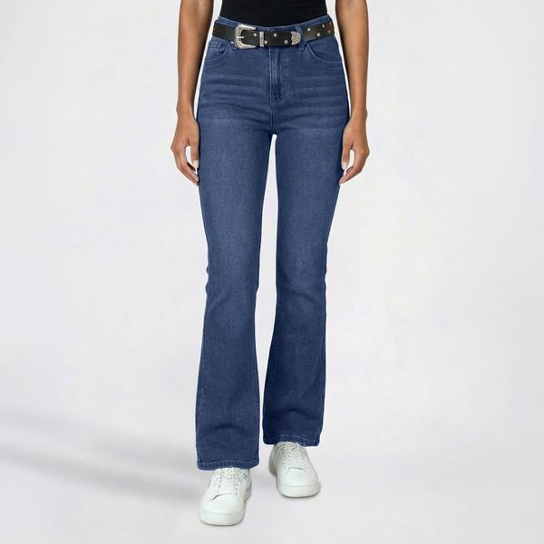 Juniors YMI(R) Studded Belted Bootcut Jeans